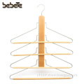 New Fashion Wooden 4-tier Pants Hanger